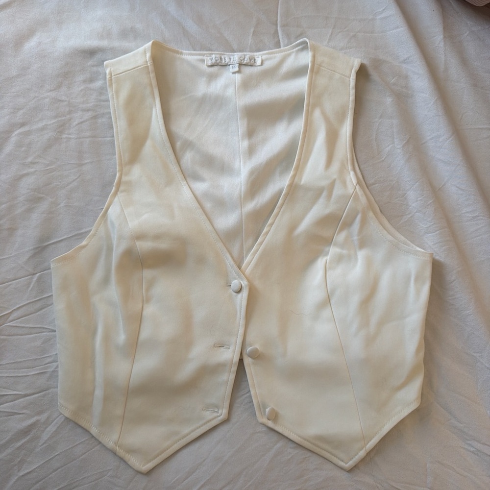 White Sleeveless Crop Top